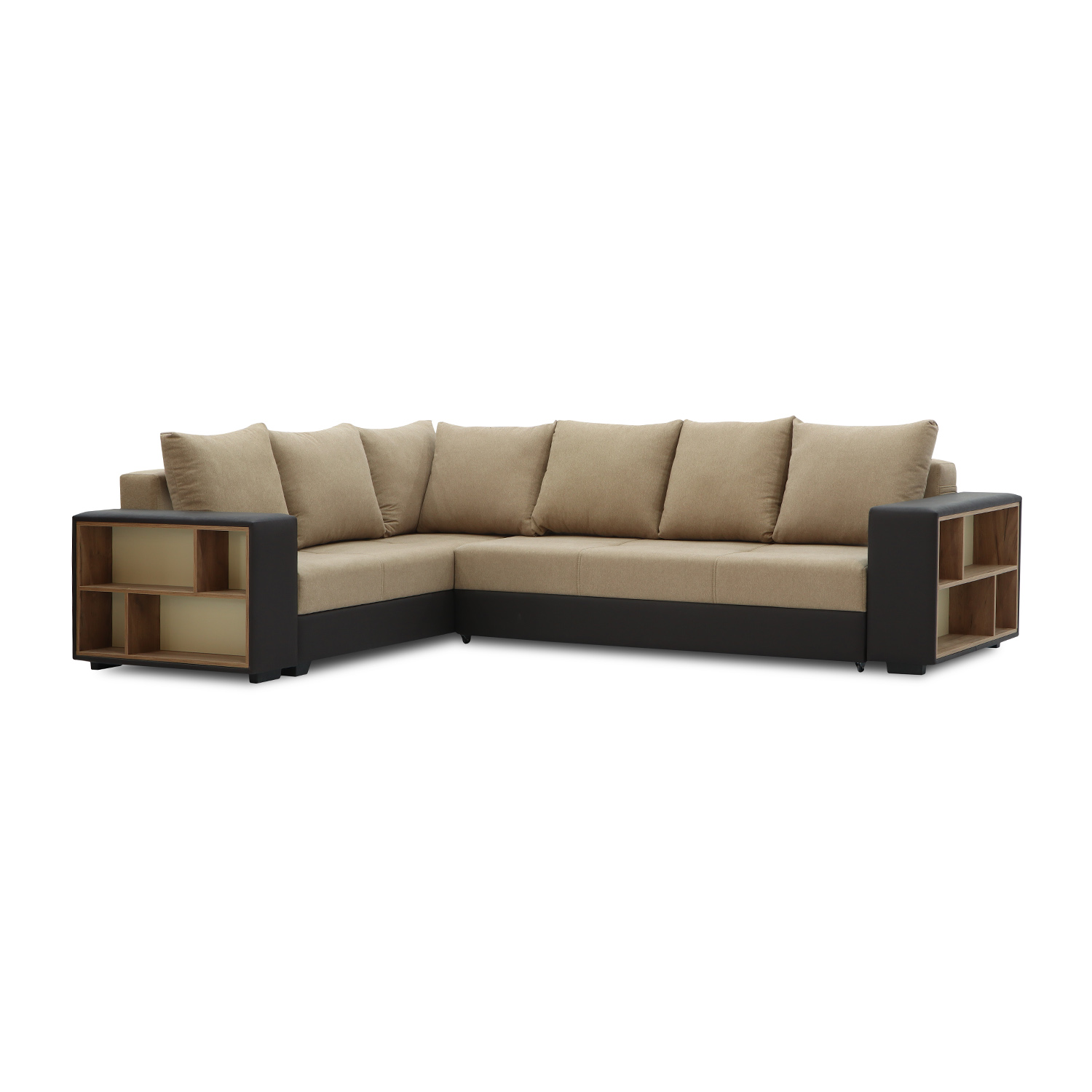 sofa HOBEL CORNER BAR BROWN 3673/ LIGHT BROWN SCANDI 4 L (6)
