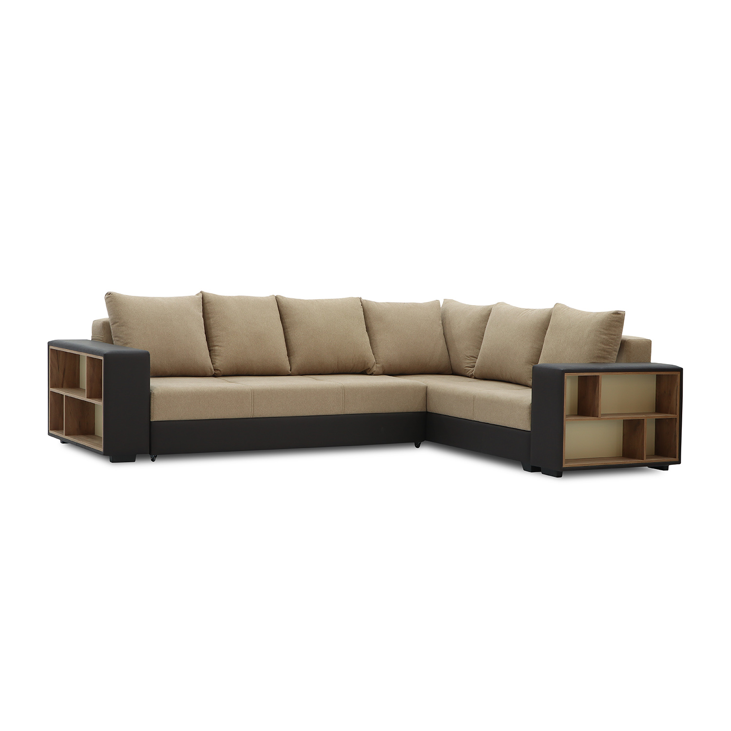 sofa HOBEL CORNER BAR BROWN 3673/ LIGHT BROWN SCANDI 4 R (6)