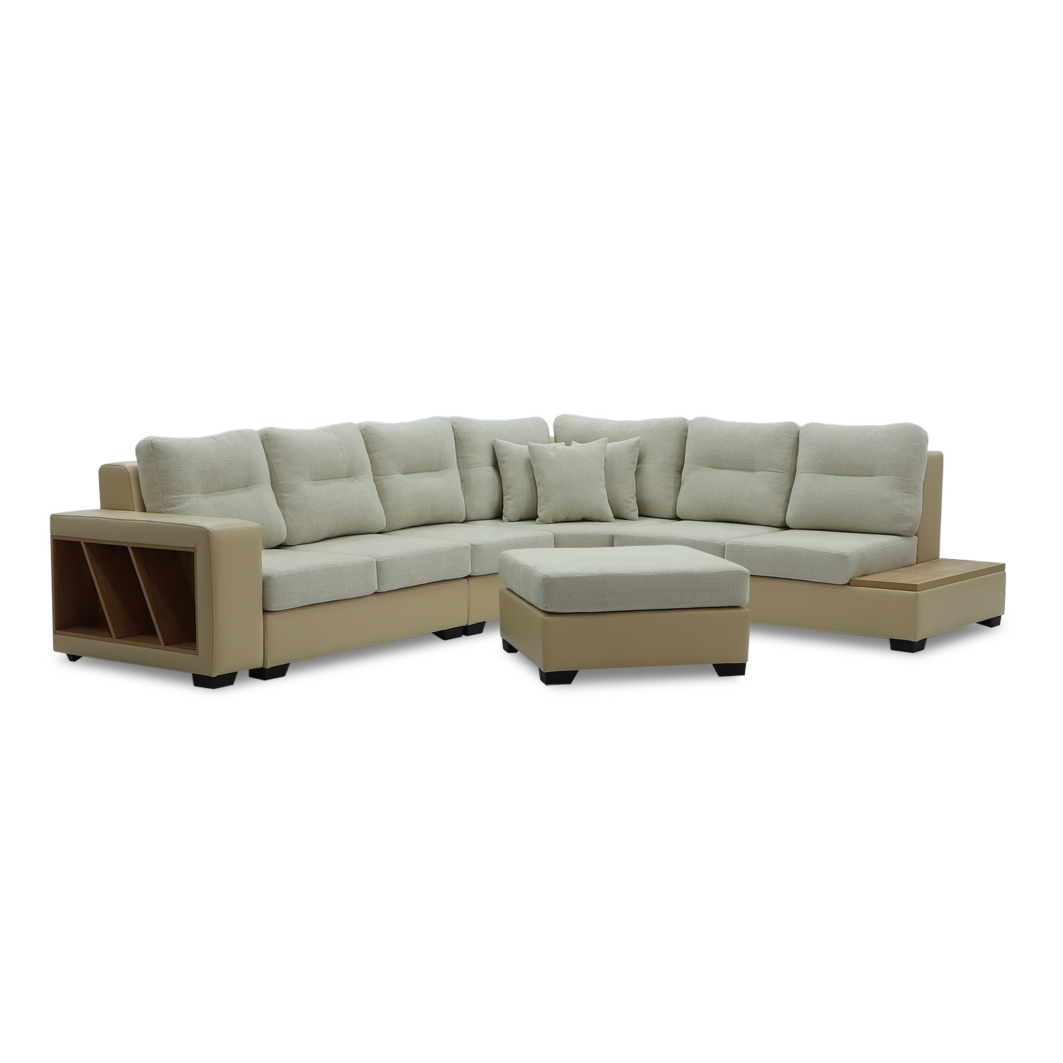 დივანი HOBEL CORNER CORONA CREAM PHANTOM 3/ CREAM BEATTO 1065 L (7)