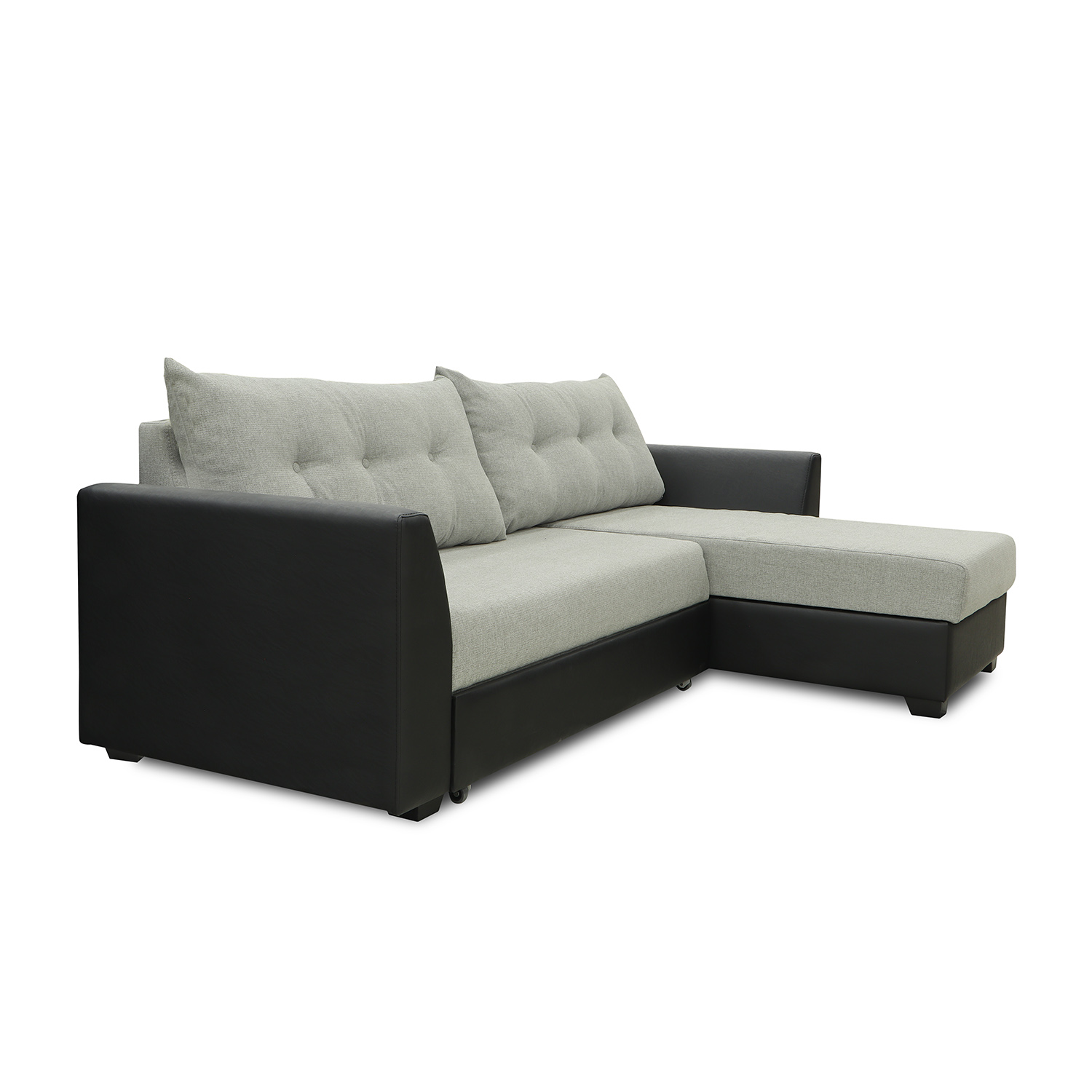 sofa HOBEL CORNER MODERN LUXE BLACK 4503/ LIGHT GREY ASTERI 3 (4)