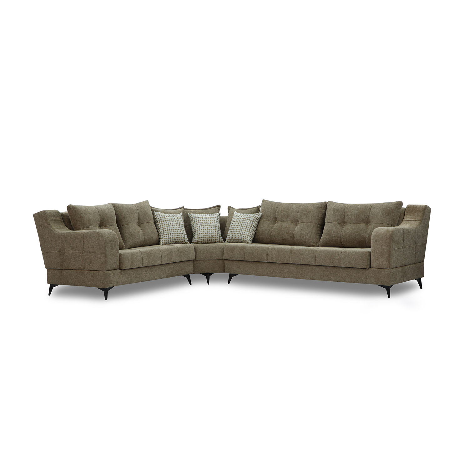 sofa HOBEL CORNER NEW YORK BROWN BEATTO 1015/ LAMENIA 1016 L (4)