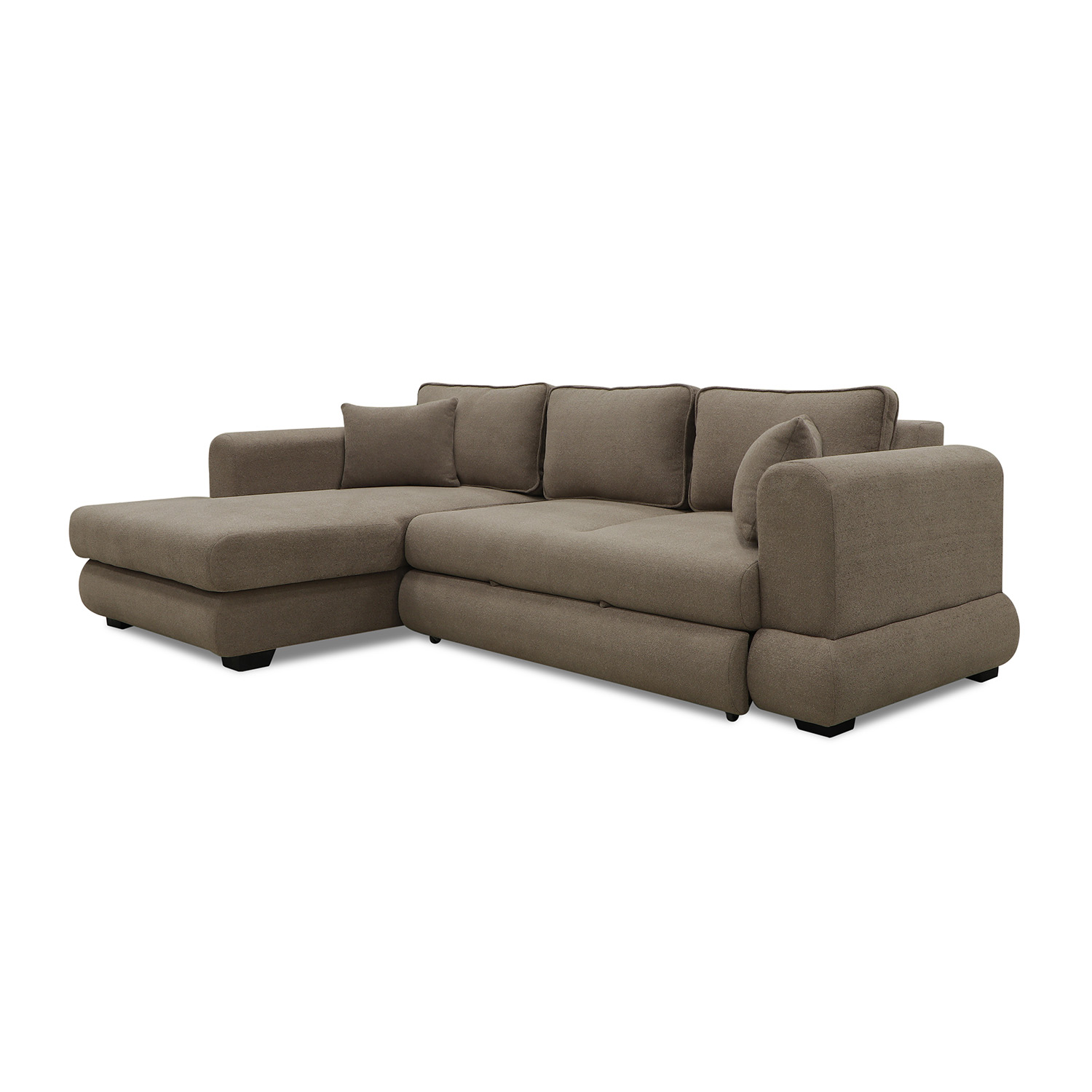 sofa HOBEL CORNER SIDNEY PLUS LIGHT BROWN BUKLE 6 L (3)