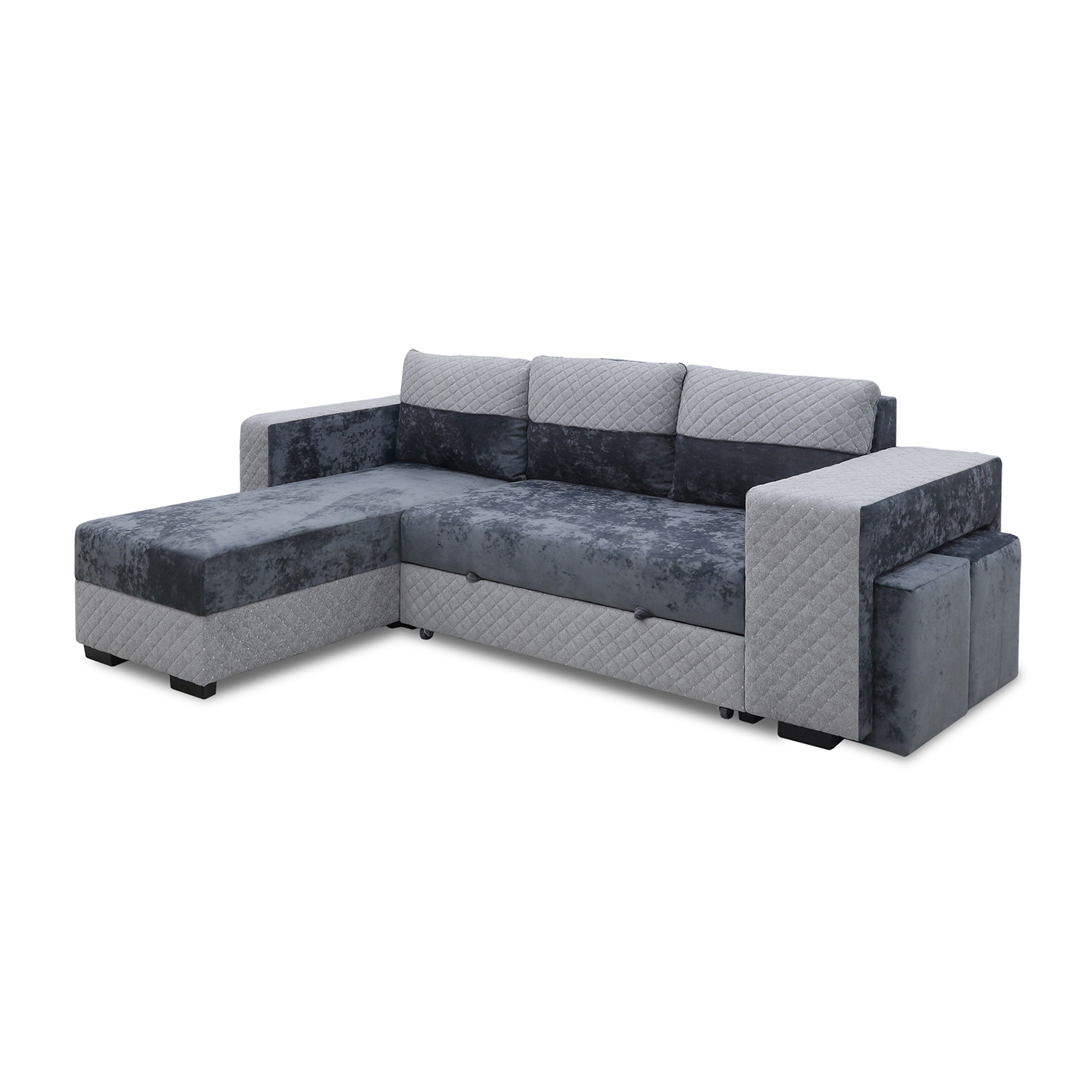sofa HOBEL CORNER SONYA DARK GREY MONACO 15/ LIGHT GREY BONCUK 19 L (5)