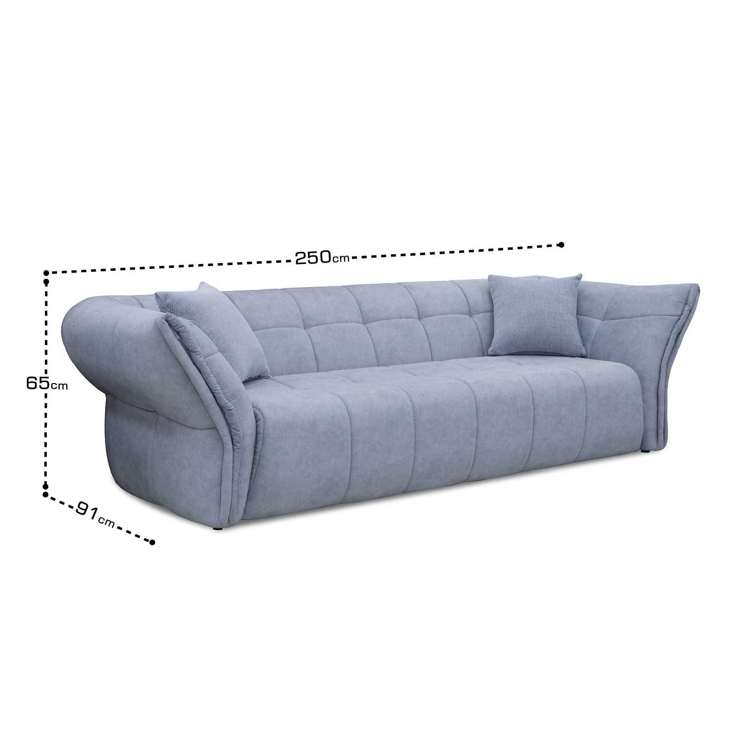 დივანი HOBEL MAROCCO LIGHT GREY JAGUAR 4/ GREY FOREVER 900 (1)