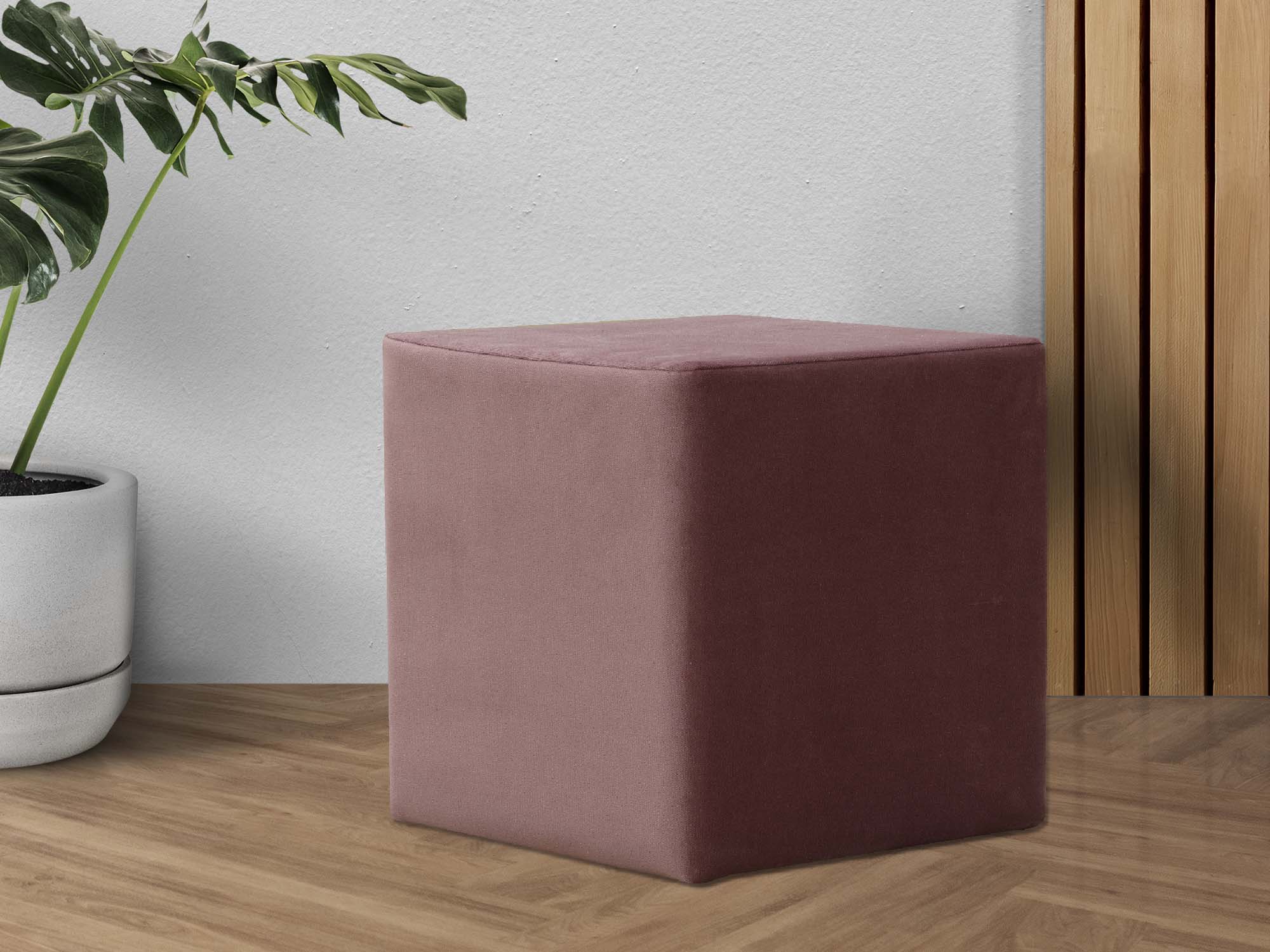 ტაბურეტი და პუფი VEGA RECTANGULAR TEXTILE (35X35X38)