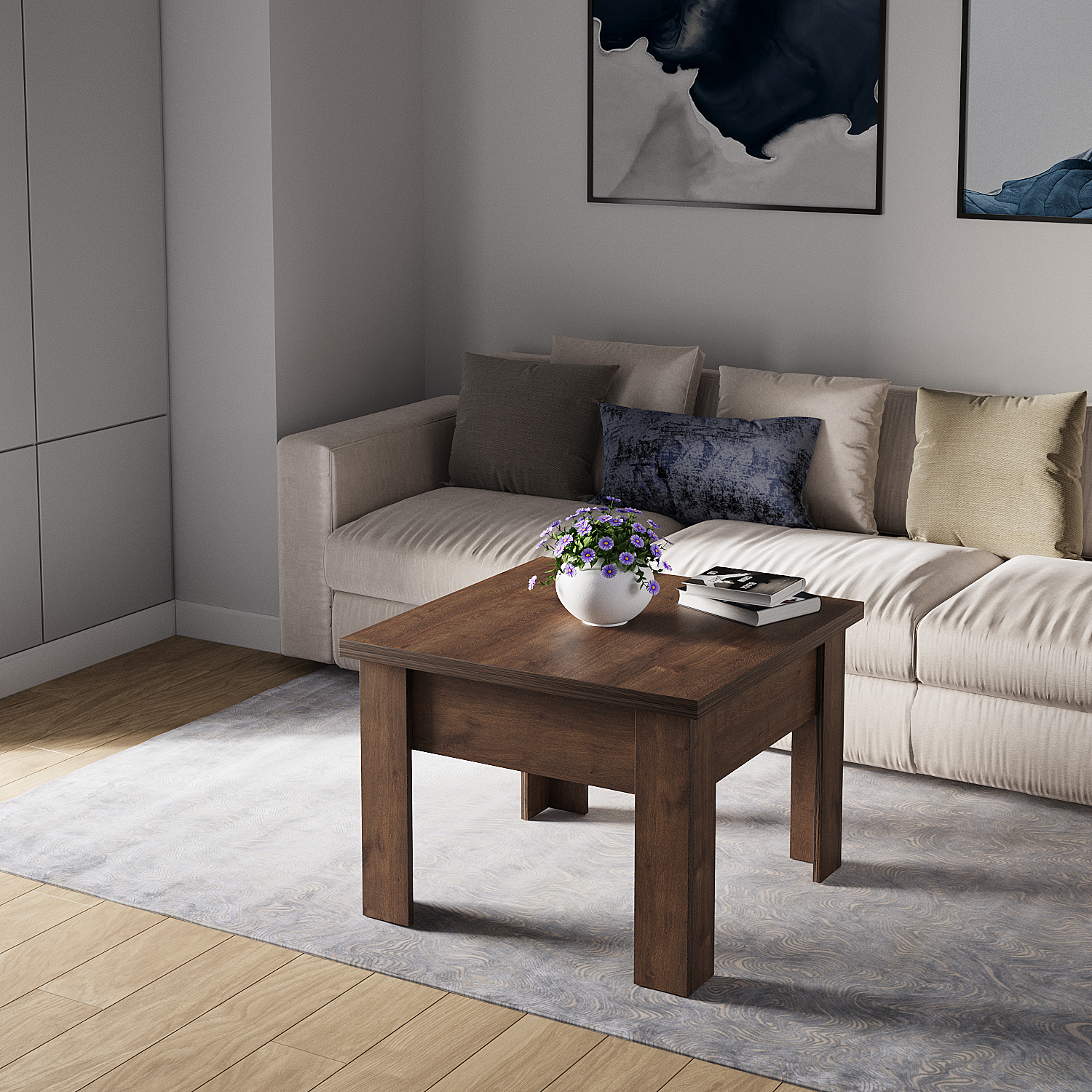 ტრანსფორმერი მაგიდა HOBEL E-70X70X140 K090 (1)