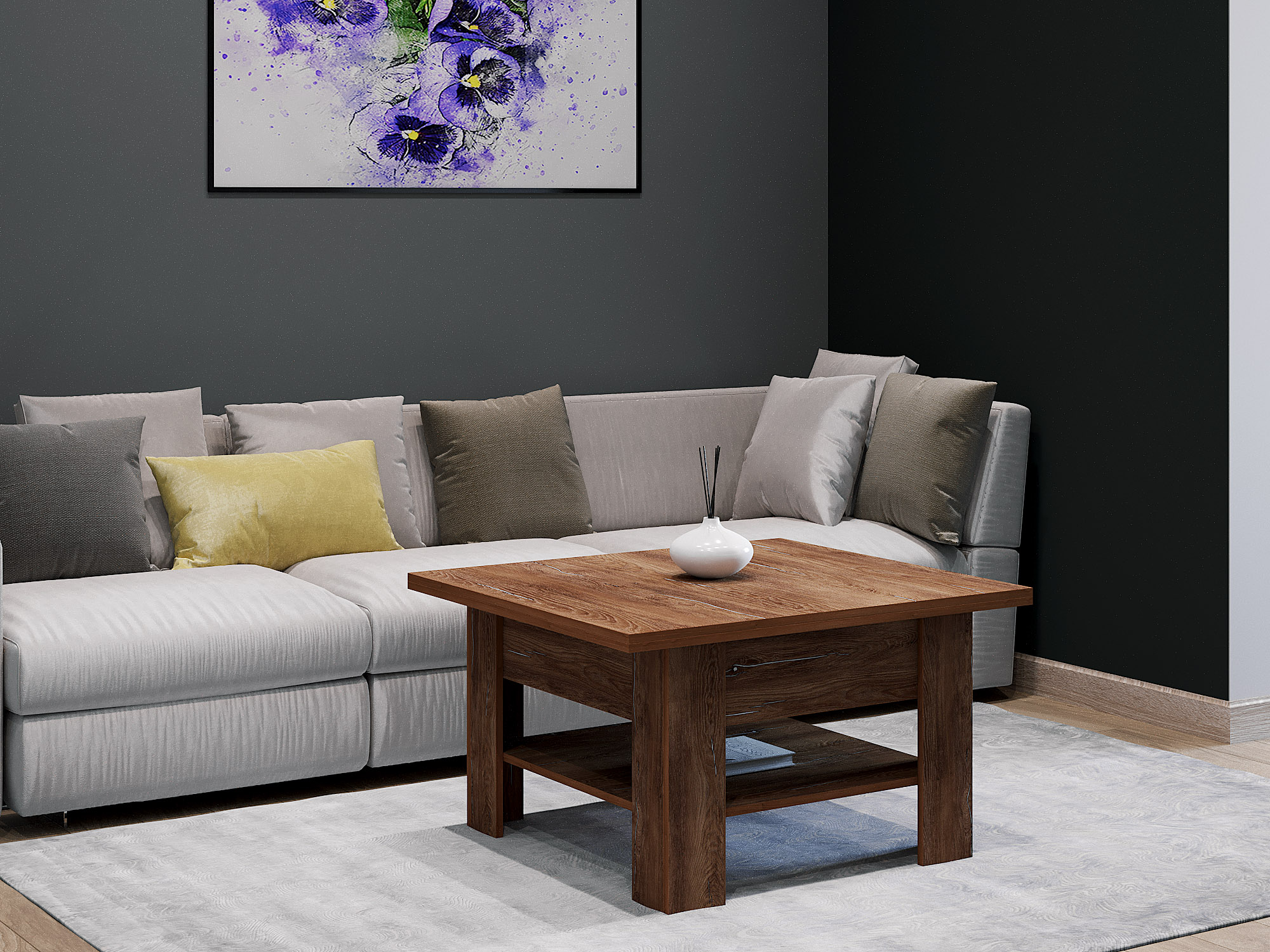 ტრანსფორმერი მაგიდა HOBEL E-80X90X180 K545 (1)
