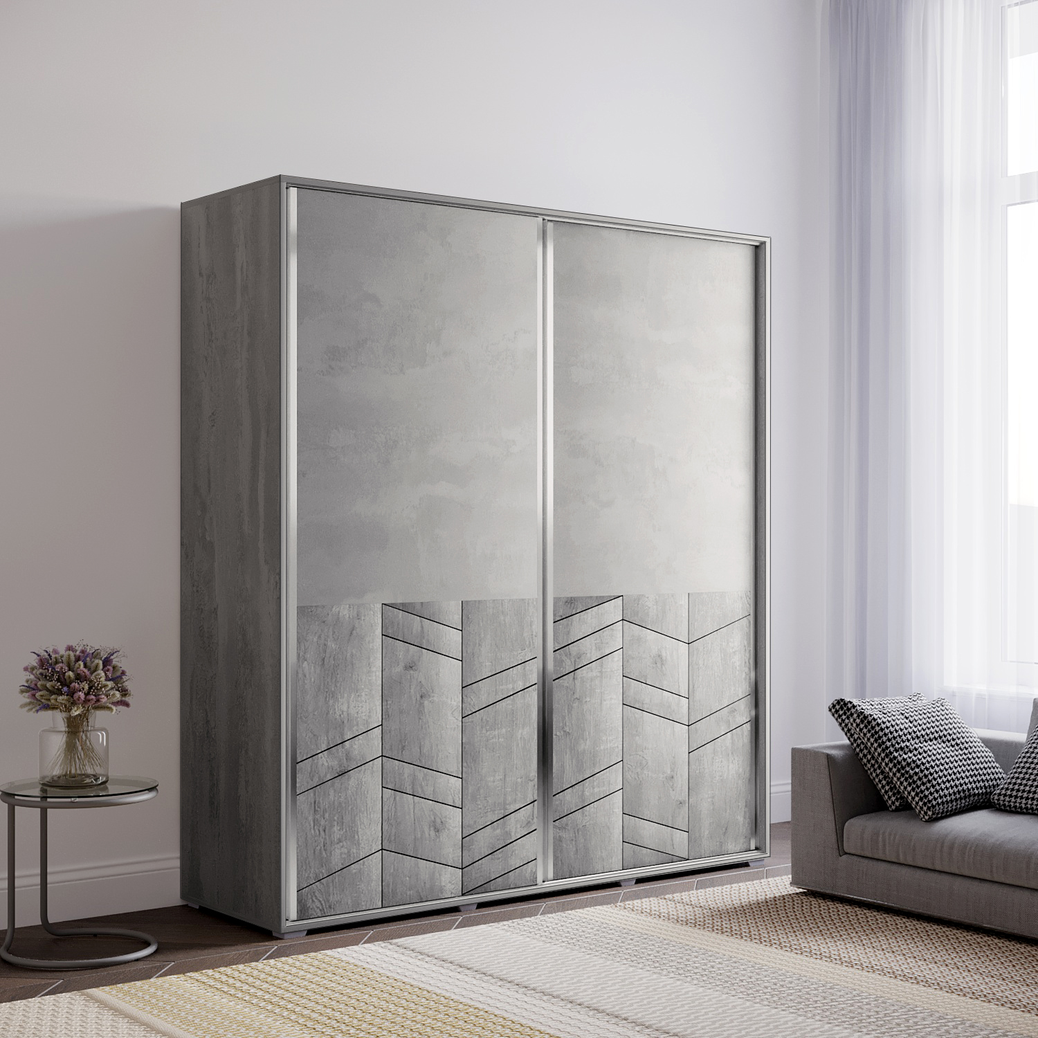 wardrobe HOBEL EX-D87 K350/ORMA 214 (6)