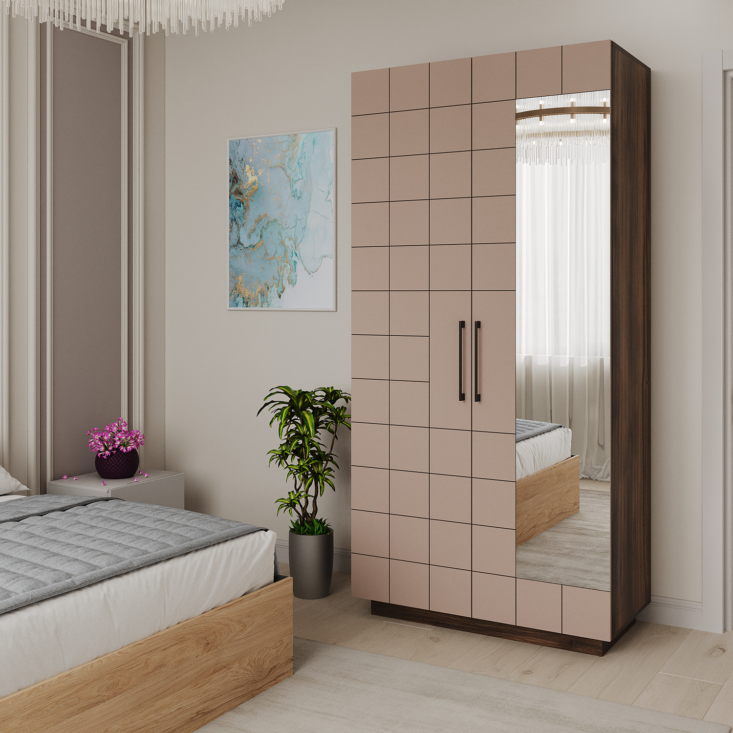 wardrobe HOBEL EX-D93 K537/K096 (5)