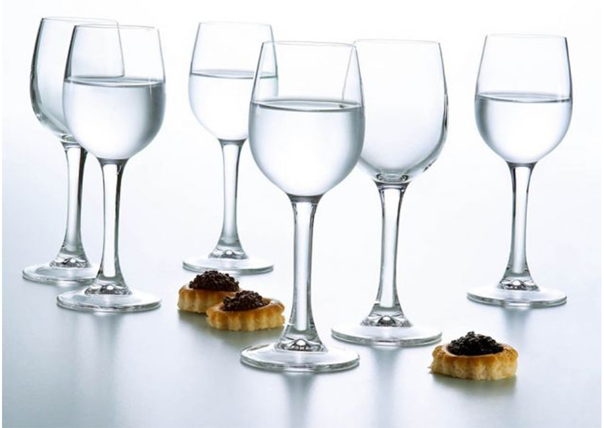 ჭიქის ნაკრები LUMINARC G1649 VERSAILLES VODKA 6PC