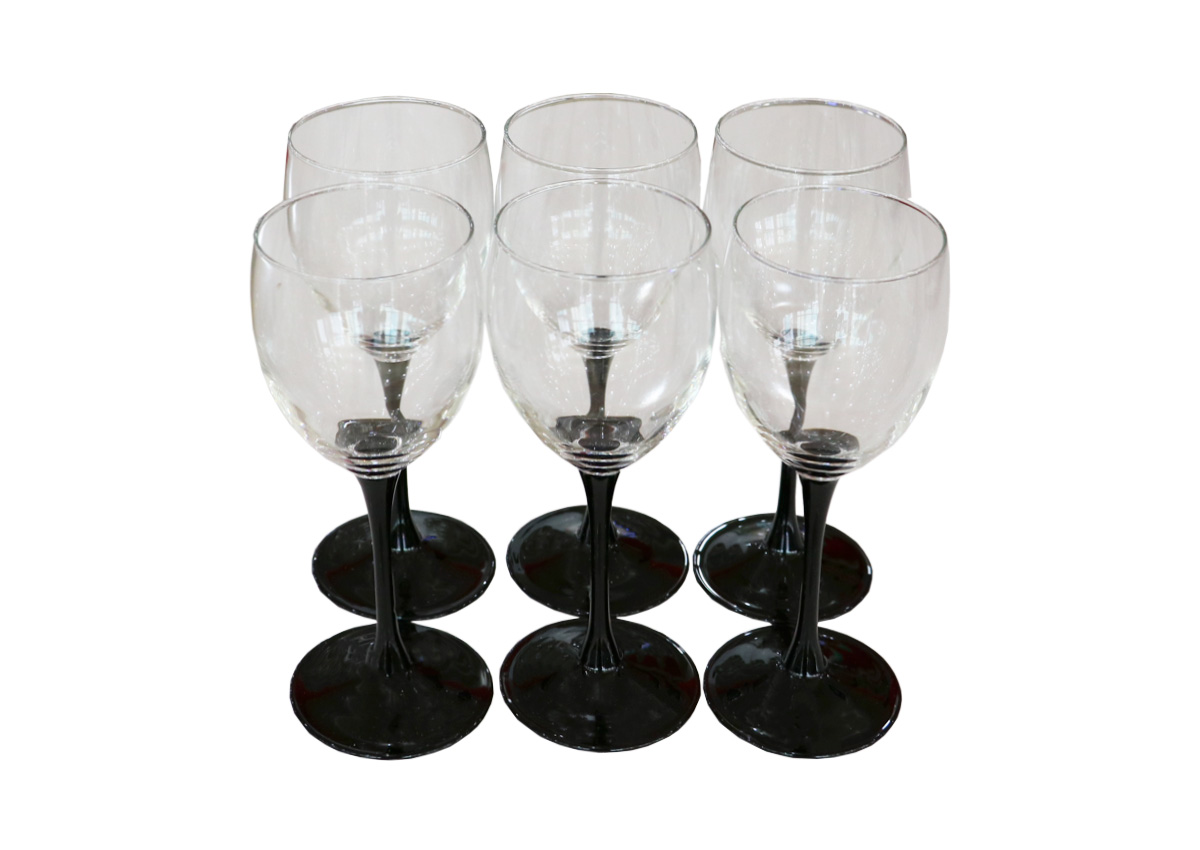 ჭიქის ნაკრები LUMINARC J0015 DOMINO WINE 6PC
