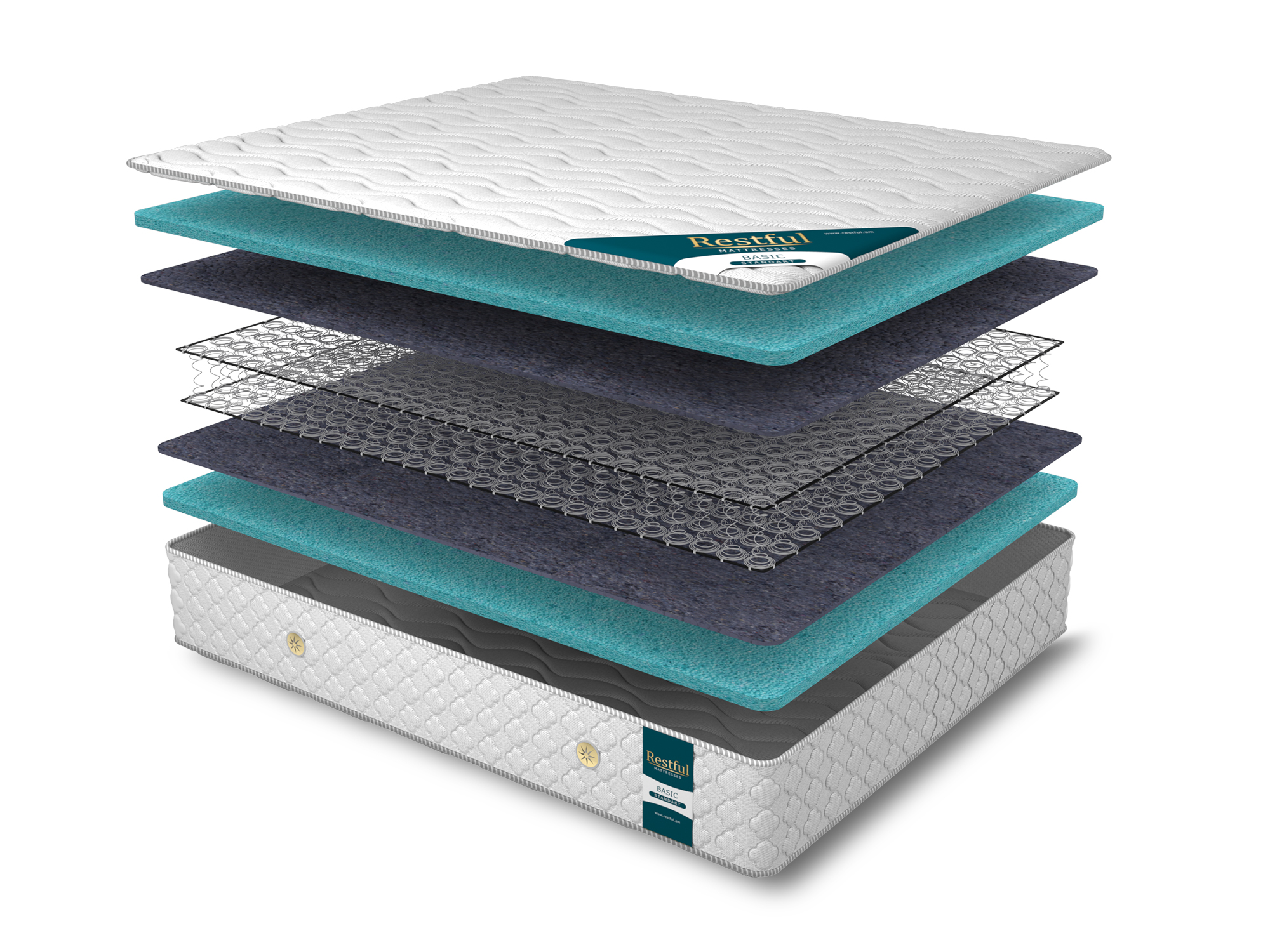 bonnel ზამბარიანი მატრასი RESTFUL BASIC STANDART 110X200